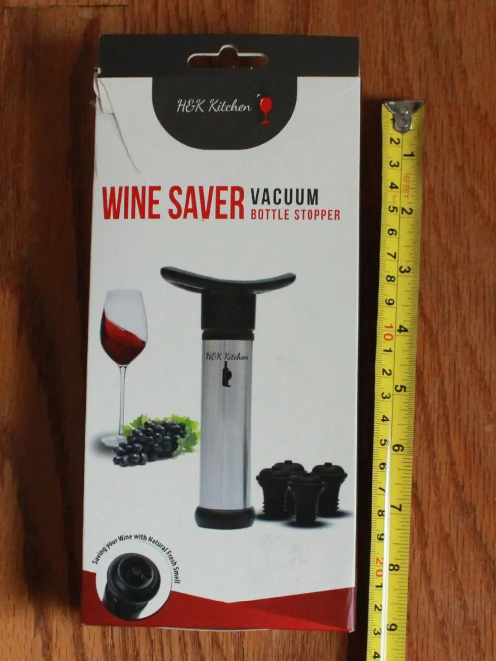 H&K Kitchen Wine Saver Vacuum Bottle Stopper